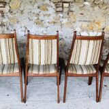 Set of 4 vintage teak chairs by R. Huber & Co., circa 60's