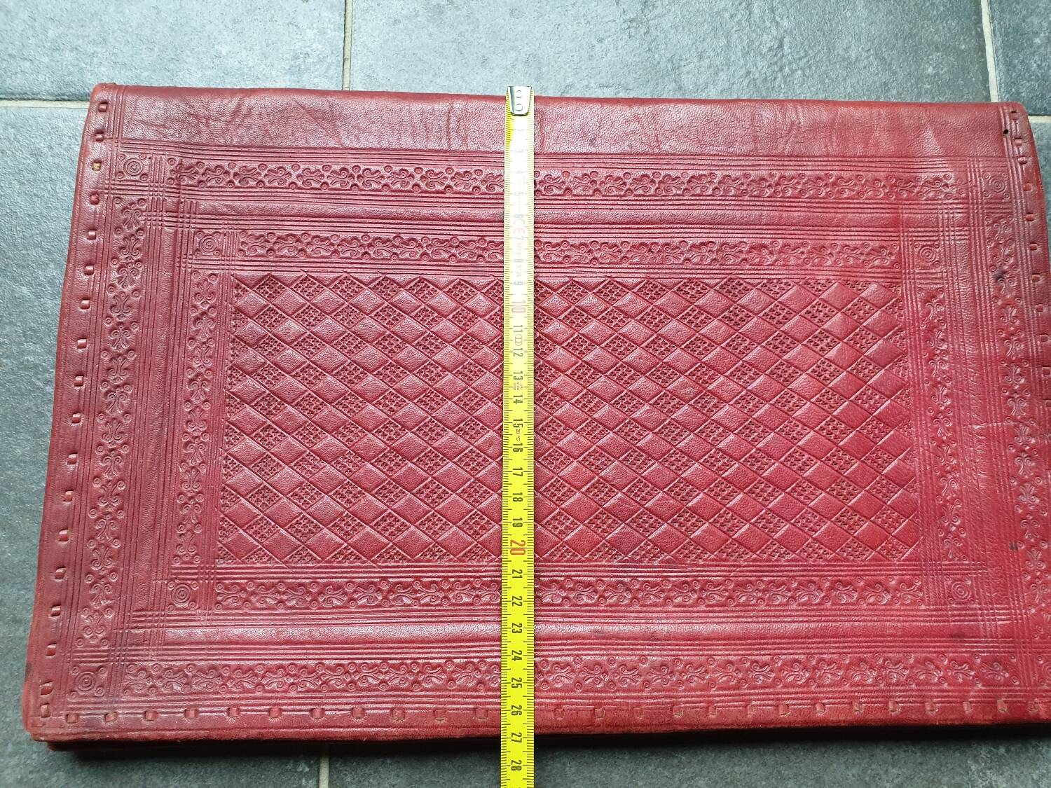 Sous-main cuir martelé