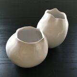Vase double forme organique