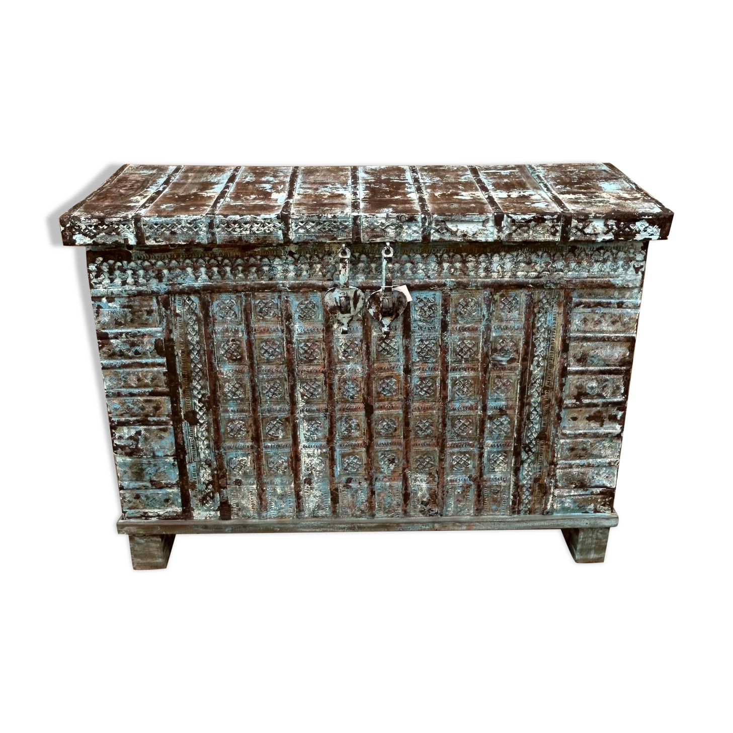 console - Burmese teak wedding chest