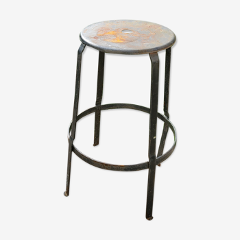 Metal industrial stool