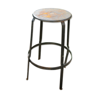 Tabouret industriel metal