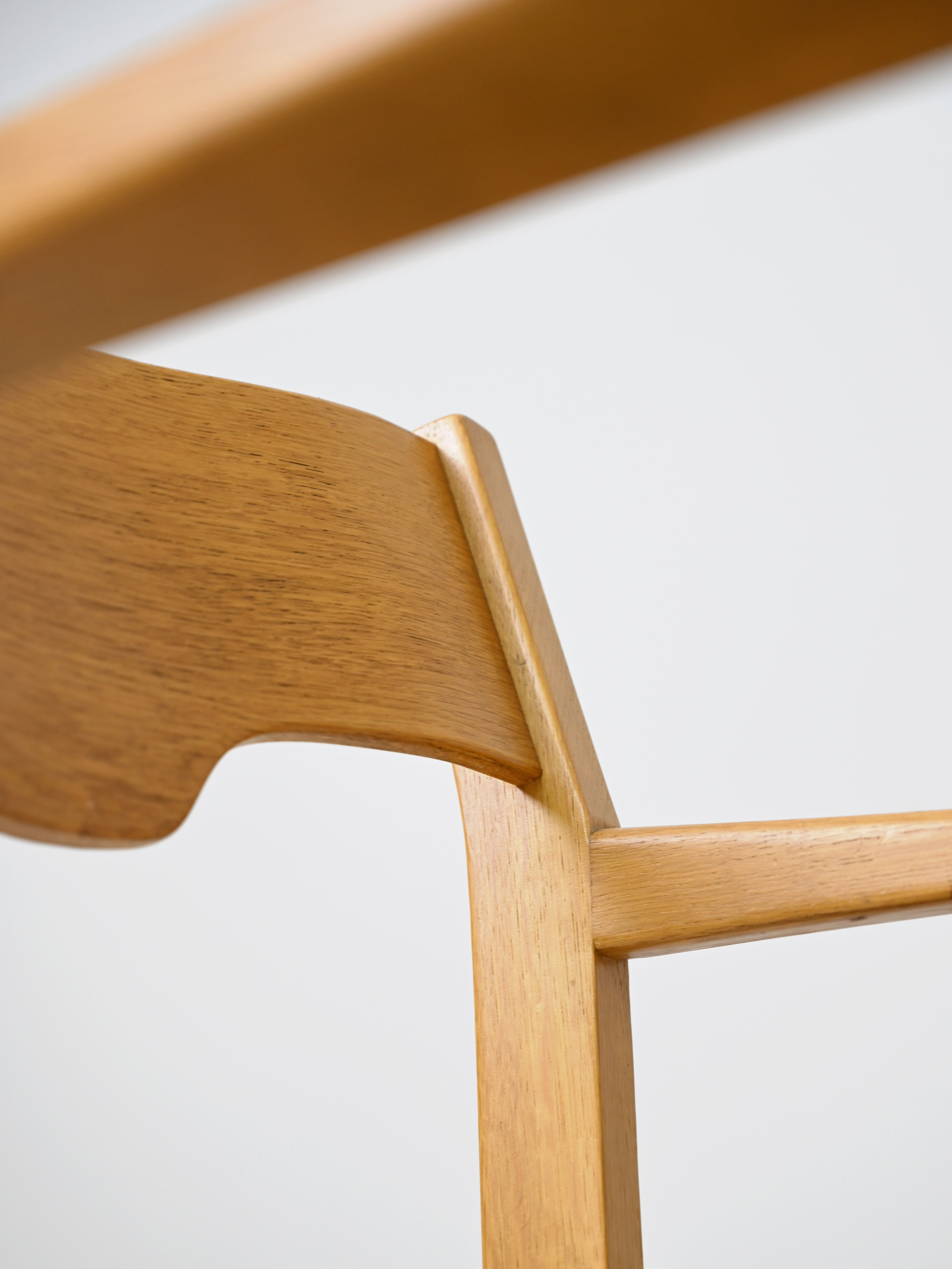 Wooden chair with armrests