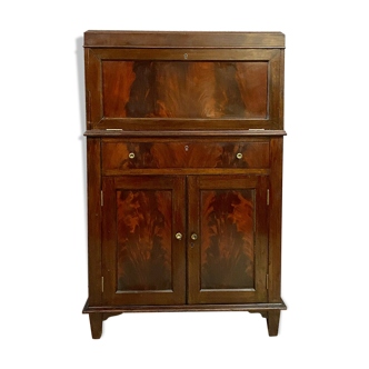 Officer bar furniture stamped in mahogany Napoleon III period around 1850