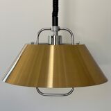 Chandelier pendant lamp rises and falls, design Jo Hammerborg for Fog and Mørup, Denmark circa 1960