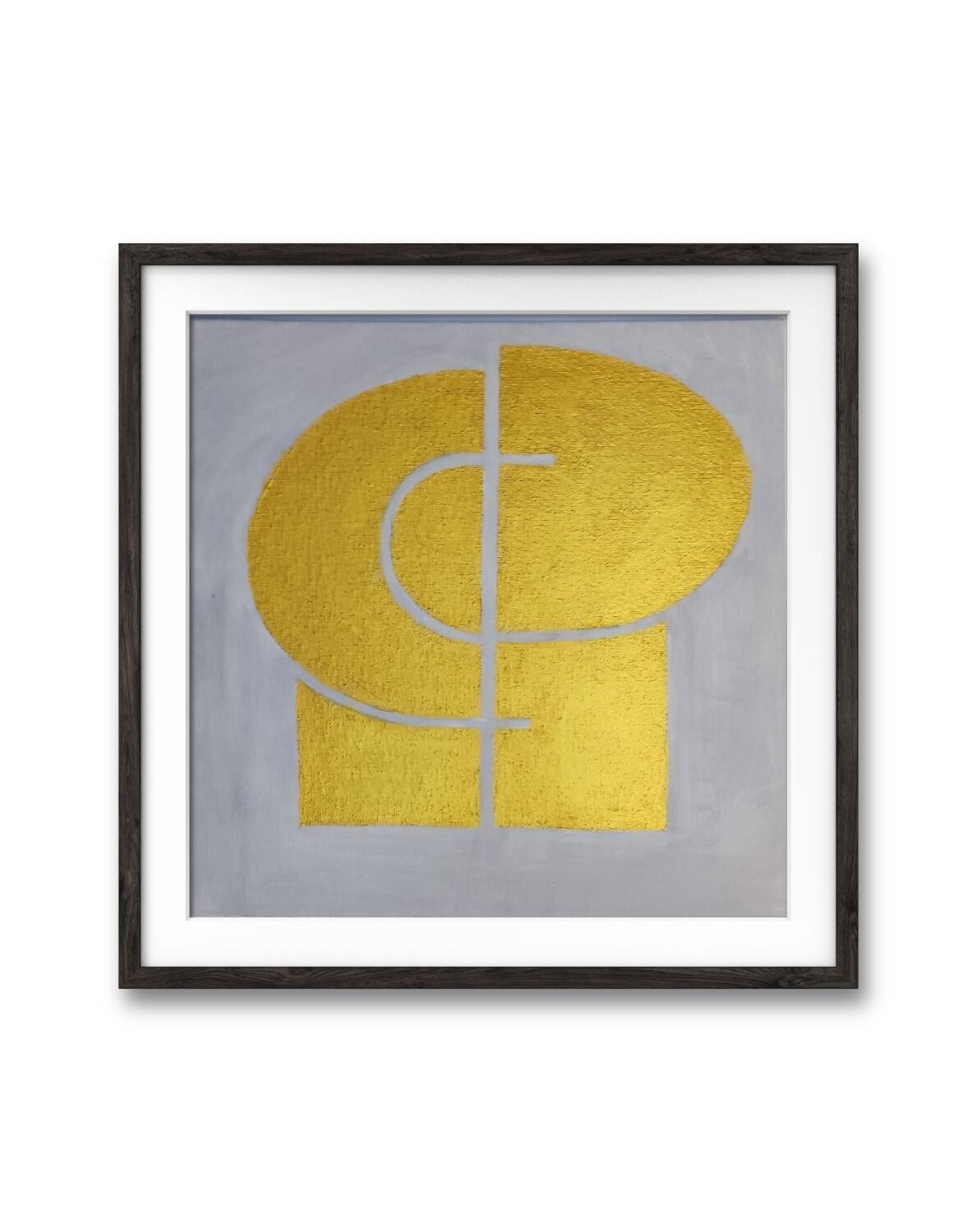 Modern gold painting 30x30 cm