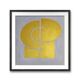 Modern gold painting 30x30 cm