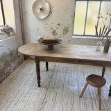 Oval farmhouse table 250cm pine