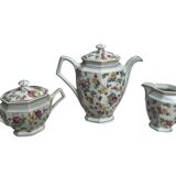 Tableware, tea service called egoist, floral decoration, 20th century