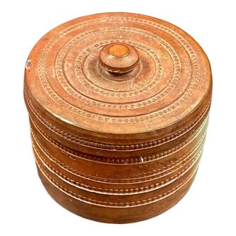 Pearl stoneware salt box