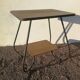 Vintage 50s trolley on wheels in tube and wooden top