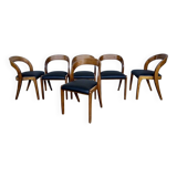 Set of 6 Baumann Gondola bistro chairs in curved wood