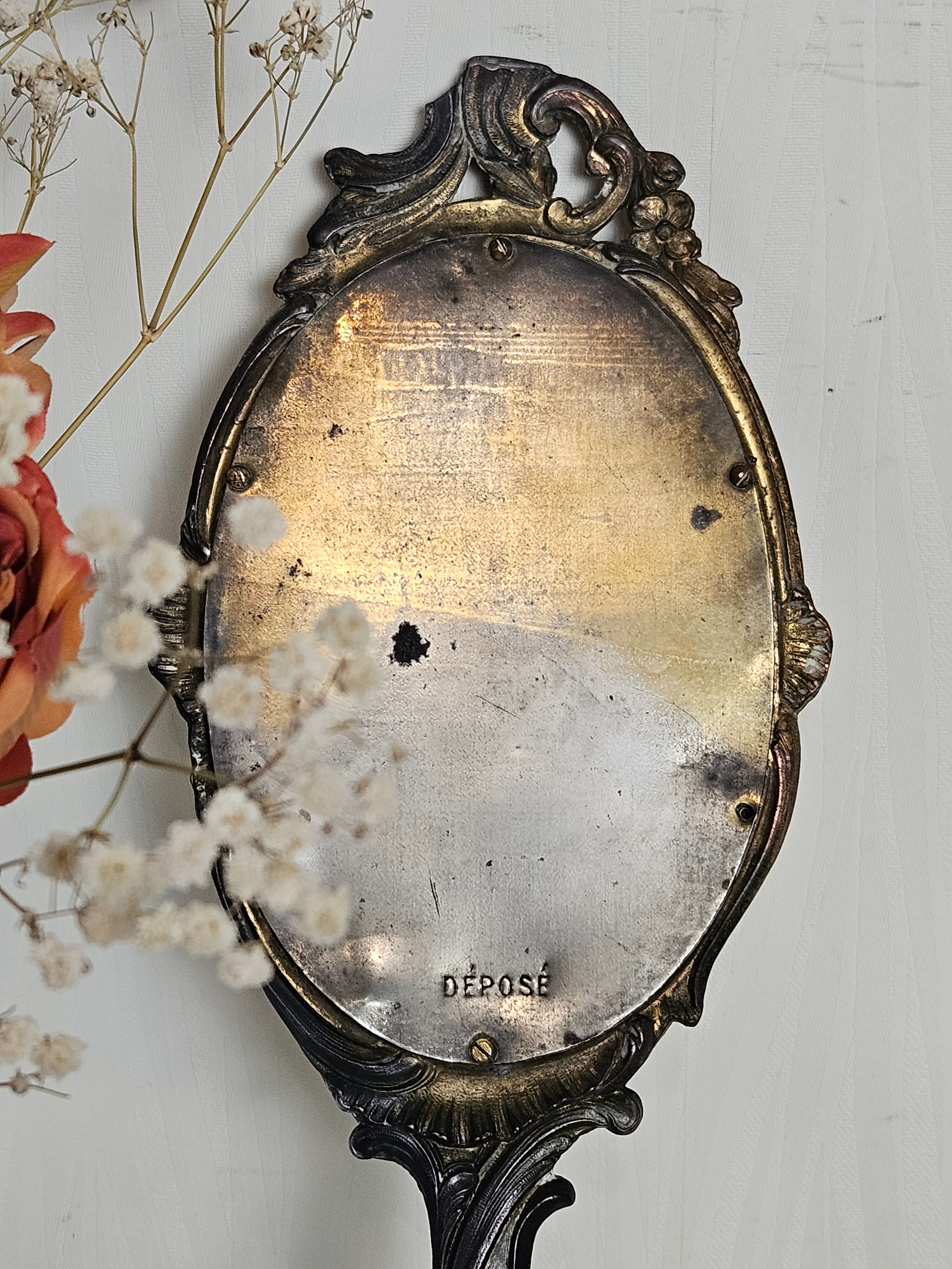 Louis XV style hand mirror
