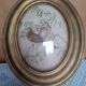 Antique oval curved glass frame 46/36c