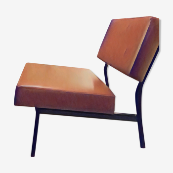 Trio of modular dlg P.Guariche armchairs 1960's