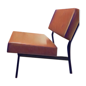 Trio of modular dlg P.Guariche armchairs 1960's
