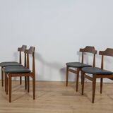 Mid-Century Teak Dining Table & Chairs by Hans Olsen for Frem Røjle, Denmark, 1960s, Set of 5
