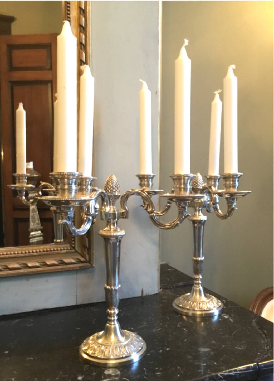 4 Porte-bougies Argentés Pour Couronne – Fixation Stable, Anti-gouttes, Décoration Noël, Fêtes