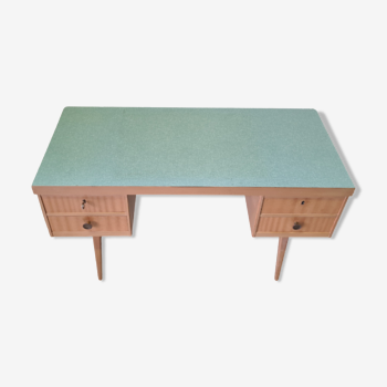 Beech and laminate writing desk by Ekawerk Horn Lippe, Germany 1960s