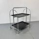 Mid-century Bauhaus Dinett foldable serving trolley from Bremshey Solingen, 1960s