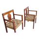 Pair of colonial armchairs, 1950