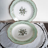 Plats de service L'amandinoise et assiettes creuses , en faience de Saint Amand , Saint Tropez
