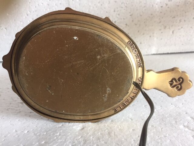 Bougeoir rat de cave en bronze électrifié 1950