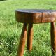 Ancient tripod brutalist stool