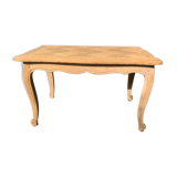Table basse style Louis XV bois brut