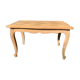 Table basse style Louis XV bois brut