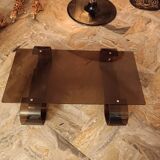 Table basse plexiglas vintage