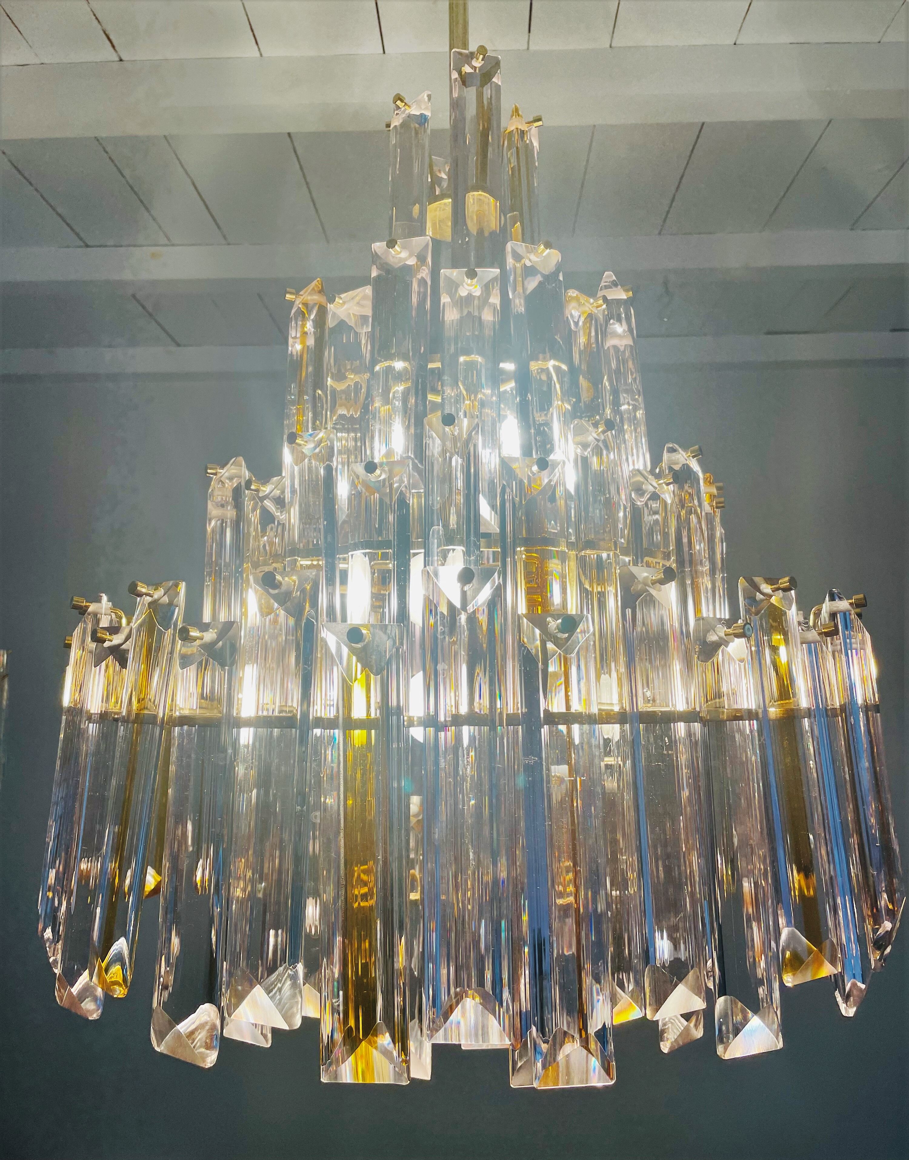 Vintage Paolo Venini chandelier, 1970s