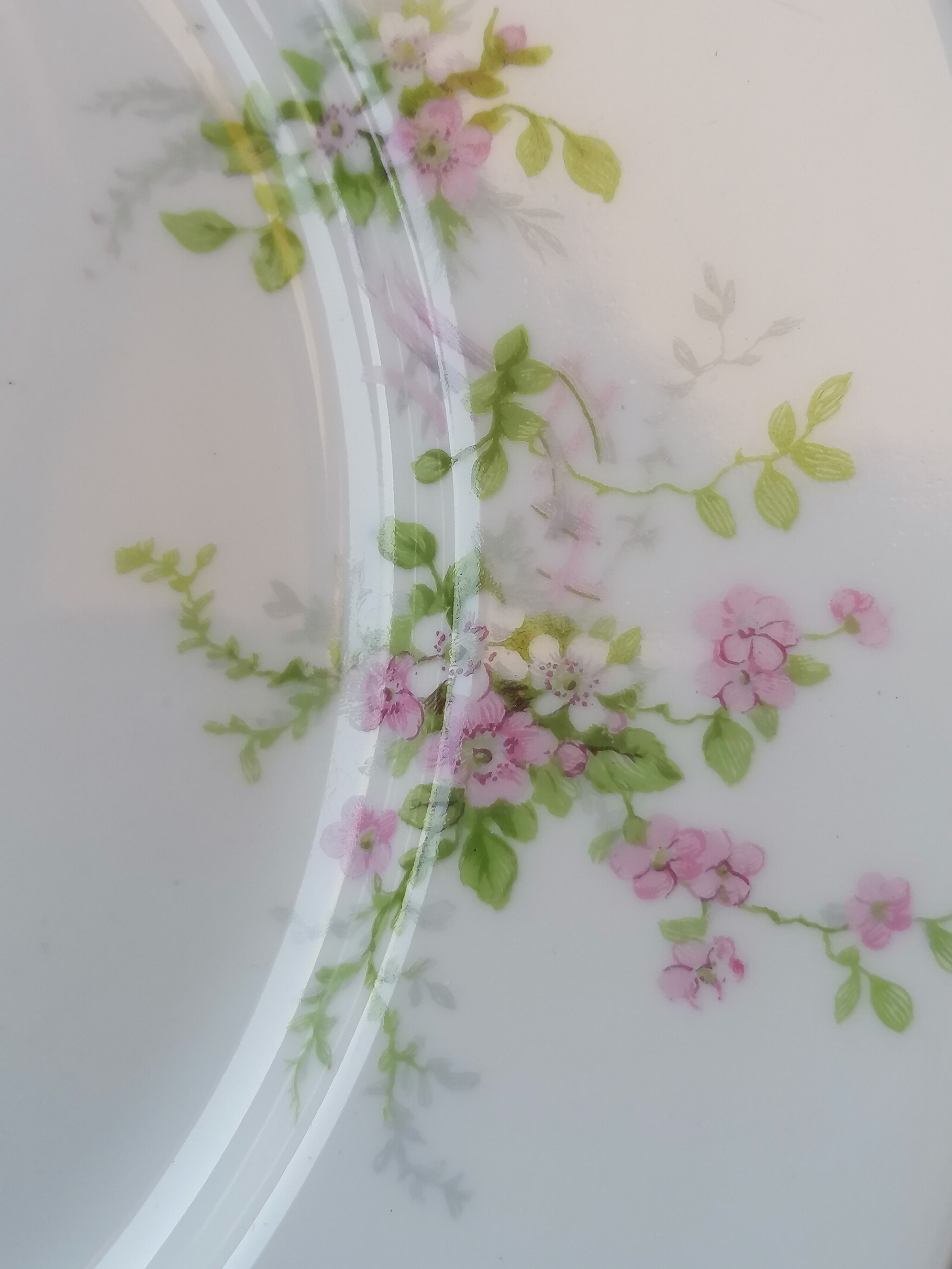 6 flat porcelain plates Limoges