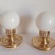 Pair of golden lamps