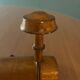 Old wooden wall coat rack