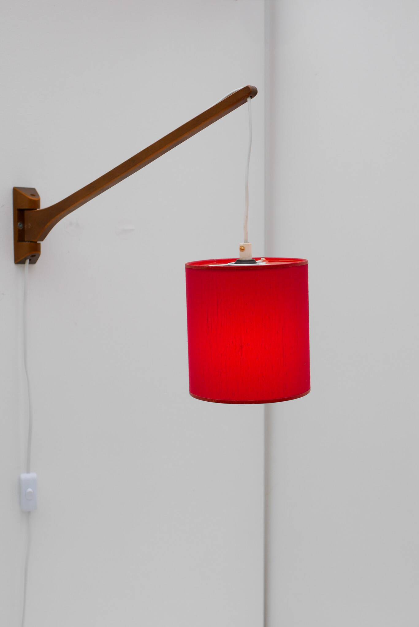 Scandinavian Mid-Century modern Wall lamp/swing teak lamp