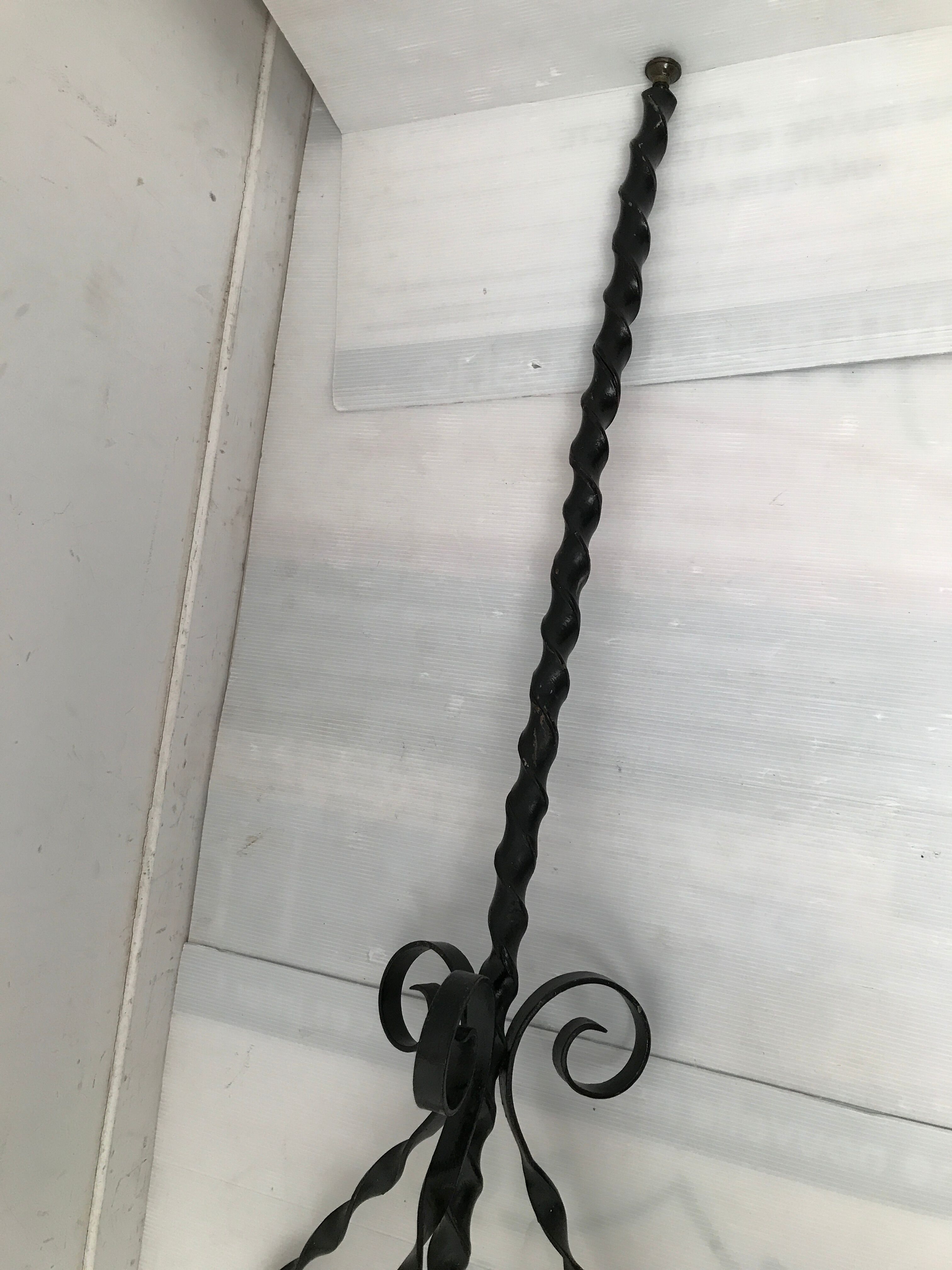 Wrought iron candle holder 60s