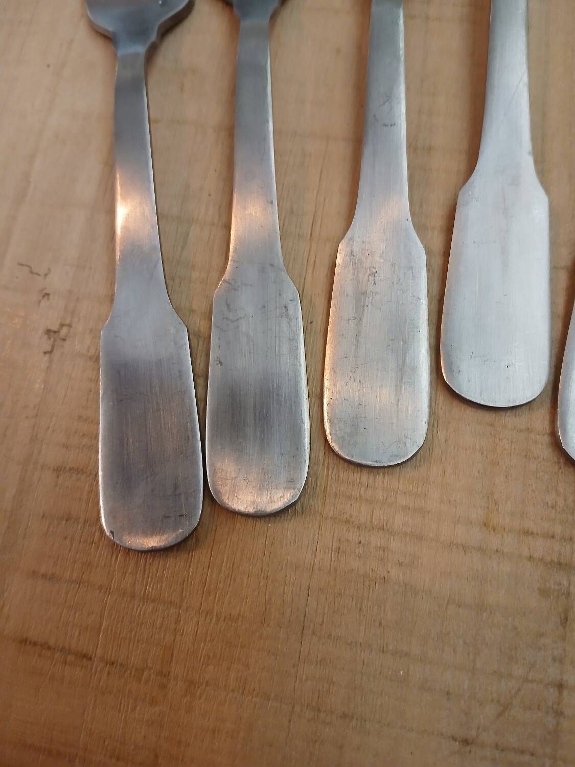 12 antique cake forks