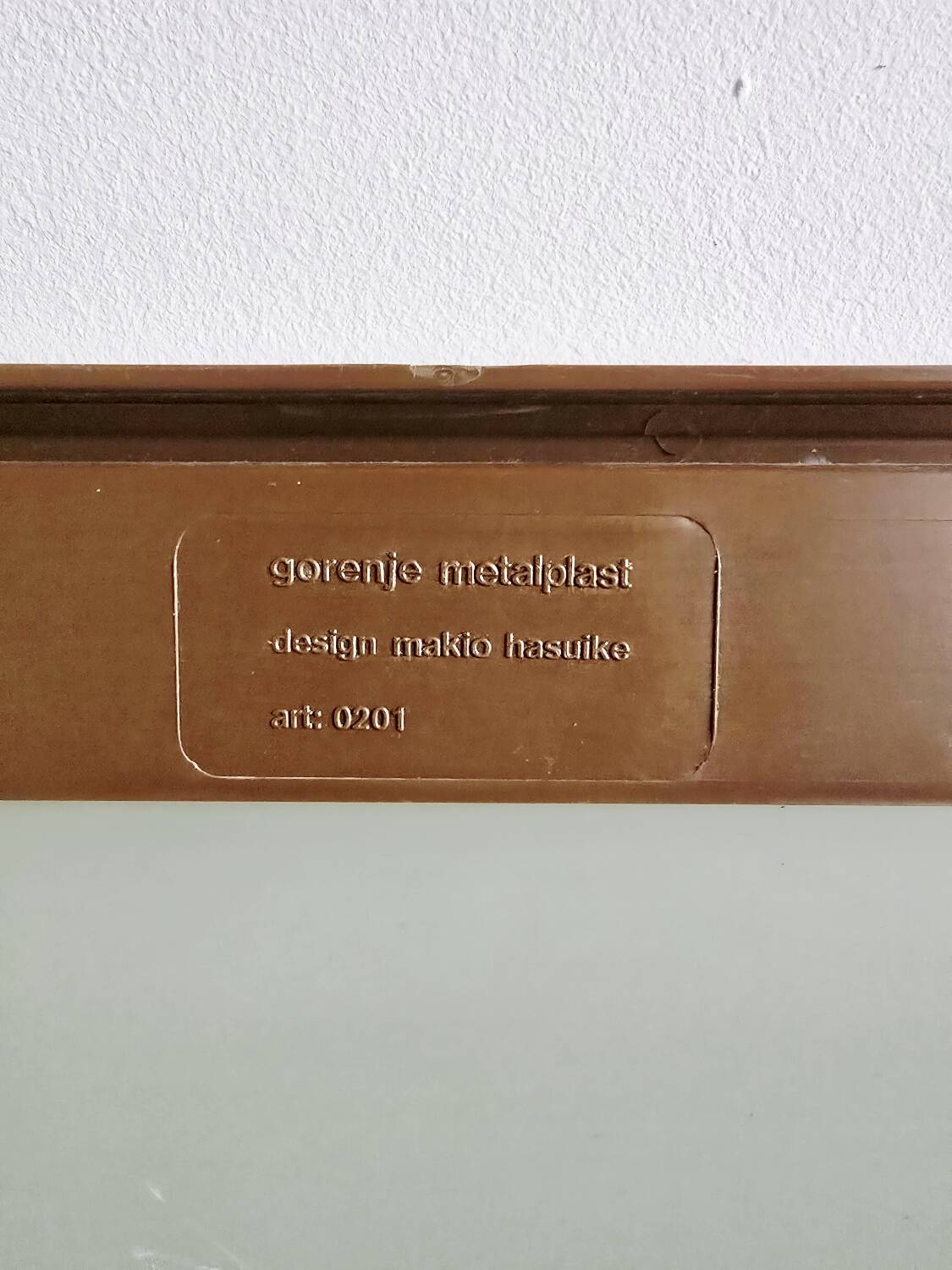 Makio Hasuike Mirror 1970s Gorenje Metalplast