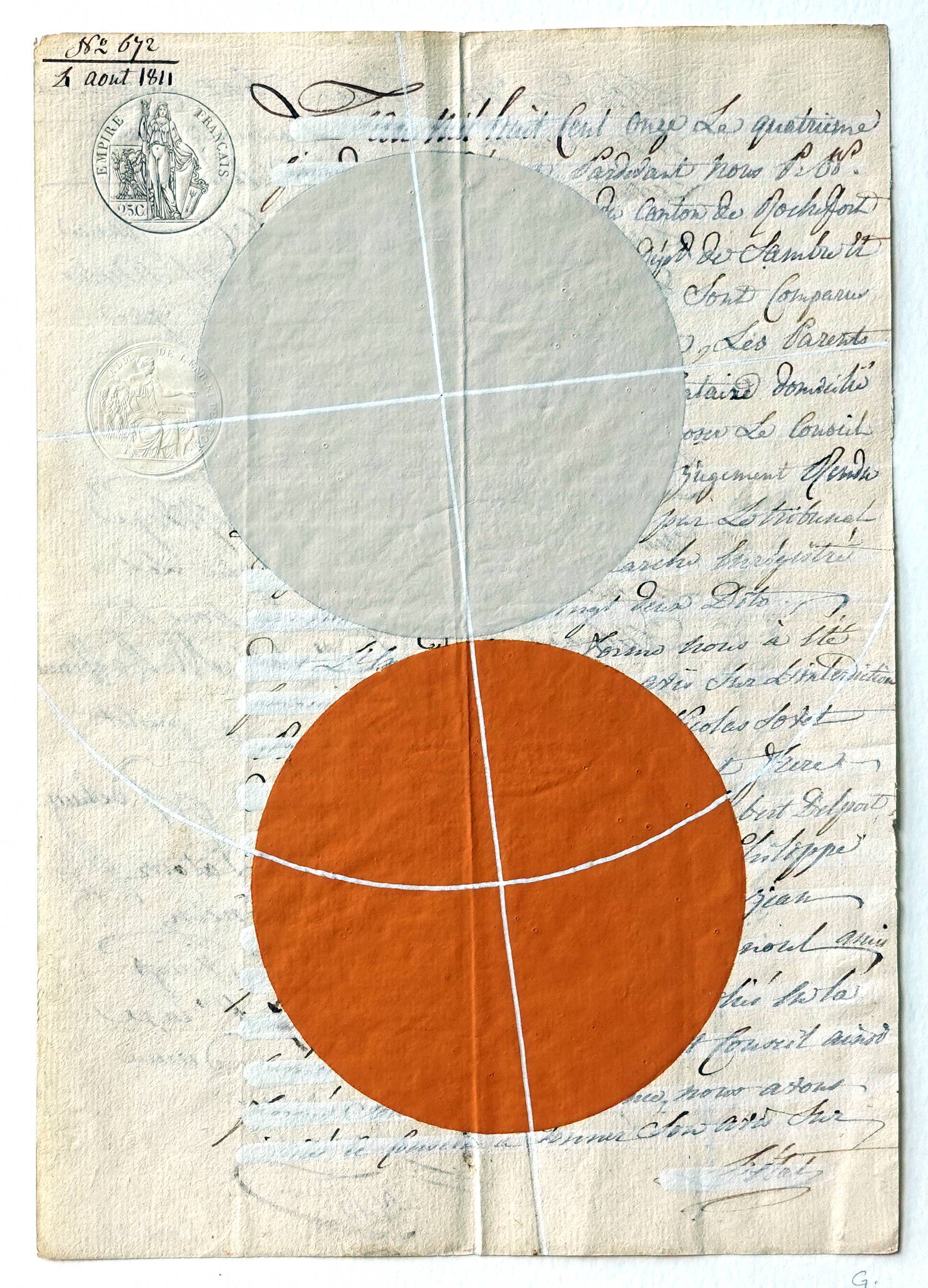 Painting on ancient manuscript