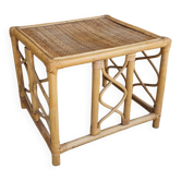 Table basse en rotin