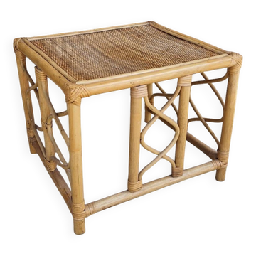 Table basse en rotin