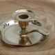 Golden brass candle holder