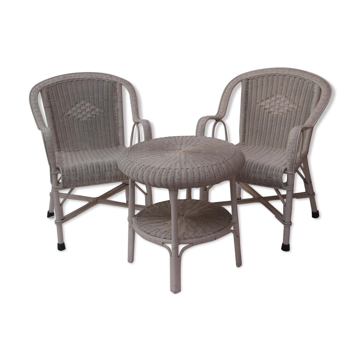 Vintage rattan lounge