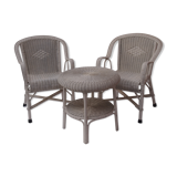 Vintage rattan lounge