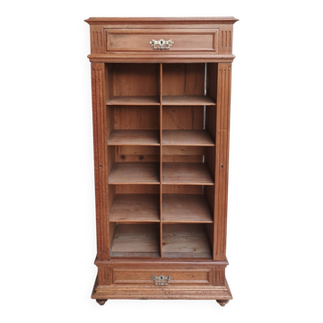 Walnut cabinet stamped BRUN.G.