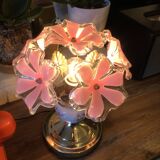 Vintage porcelain flower lamp
