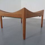 Modus Oak & Glass Table by Kristian Vedel for Soren Willadsen, 1963