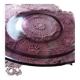 Round dish in Véréco amethyst glass