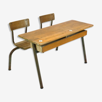 Bureau double pour enfant France, 1960/70